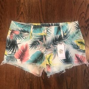 NWT Black Orchid Black Star Cut Off Shorts